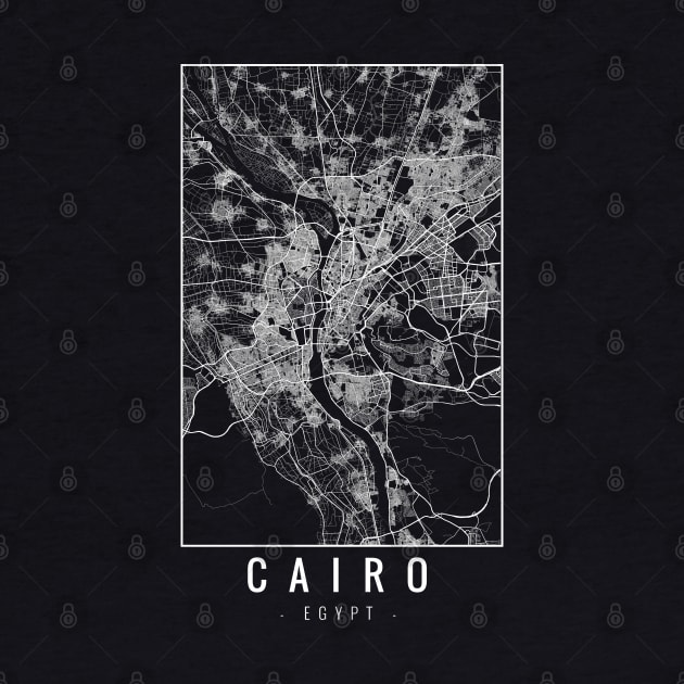 Cairo Egypt Minimalist Map by Mapagram